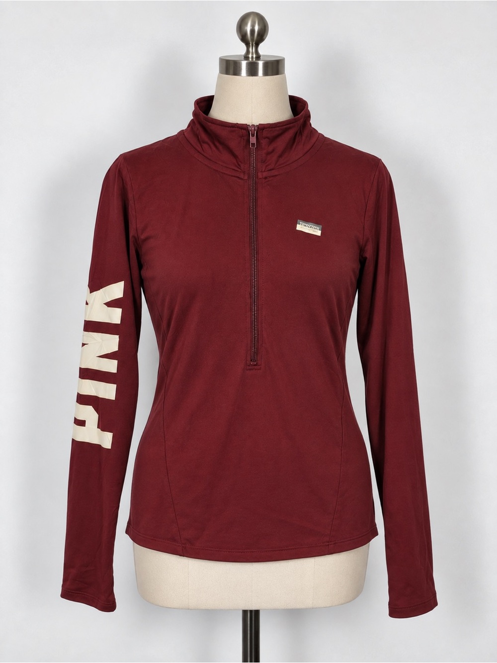 PINK Victoria's Secret Women's Utility Jacket Track Size M Maroon Athleisure